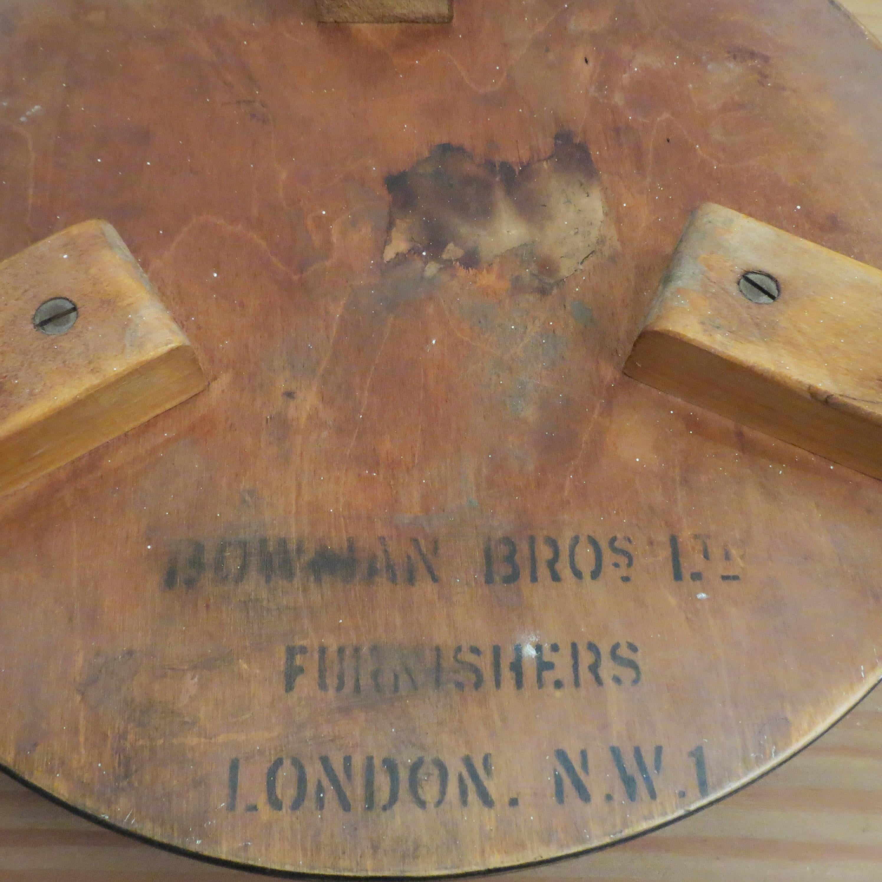 Original Alvar Aalto Finmar Stool 60 Bowman Bros Ltd Furnishers, London 5
