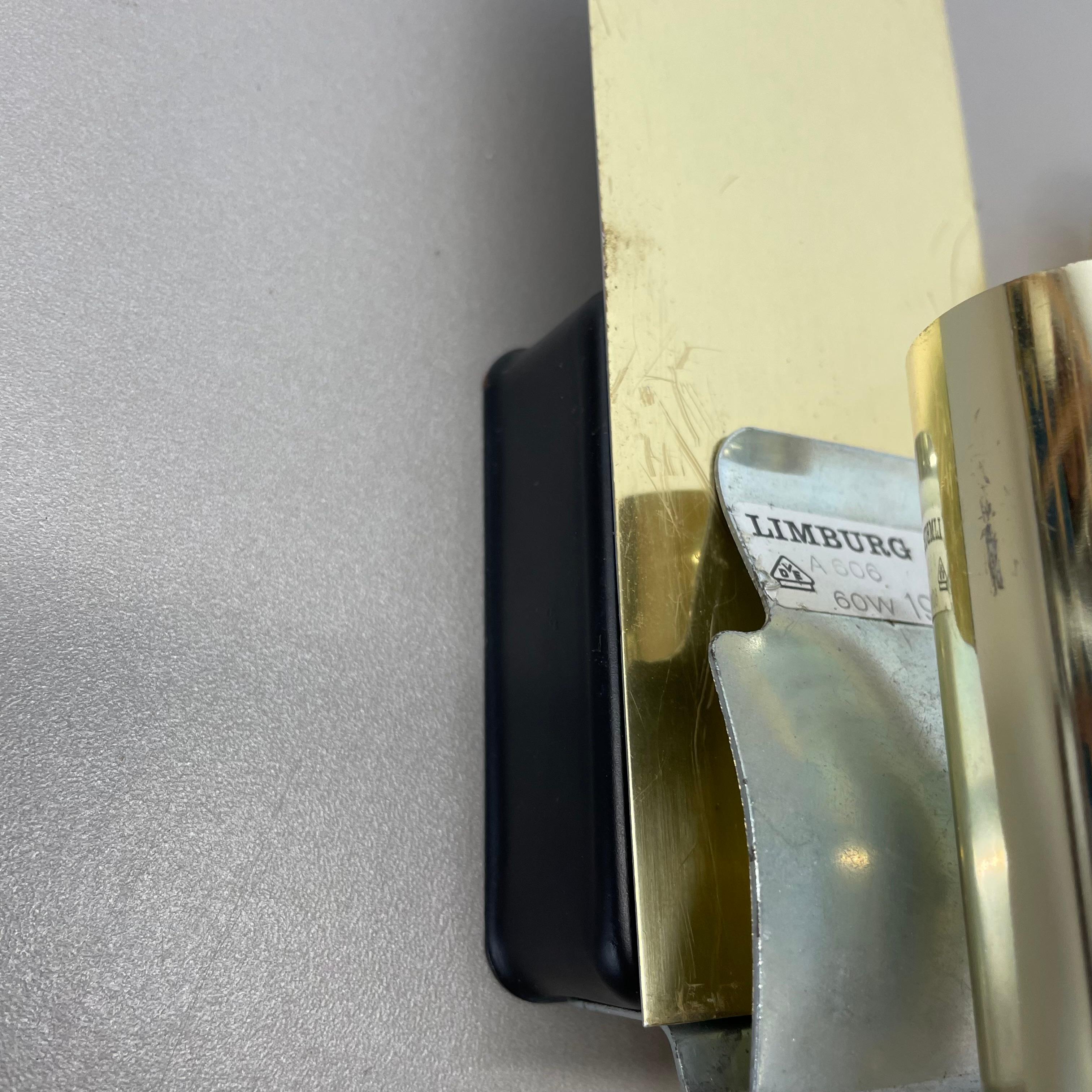 Original Amber Glass Wall Light Sconces Helena Tynell Glashütte Limburg, 1960s For Sale 11