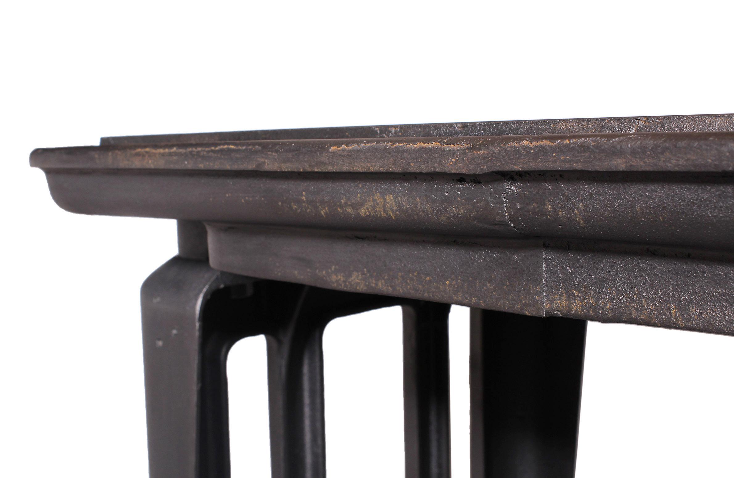 Original American Art Deco Industrial Steel Table / Desk / Kitchen Island For Sale 6