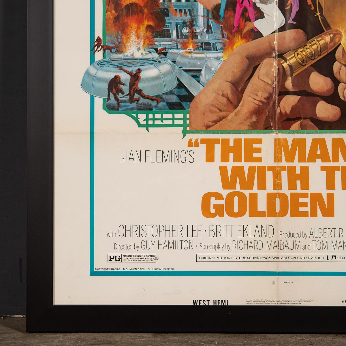 Original American Release James Bond 'Man With The Golden Gun' Poster, c.1974 7