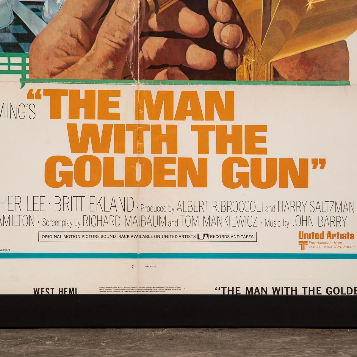 Original American Release James Bond 'Man With The Golden Gun' Poster, c.1974 8