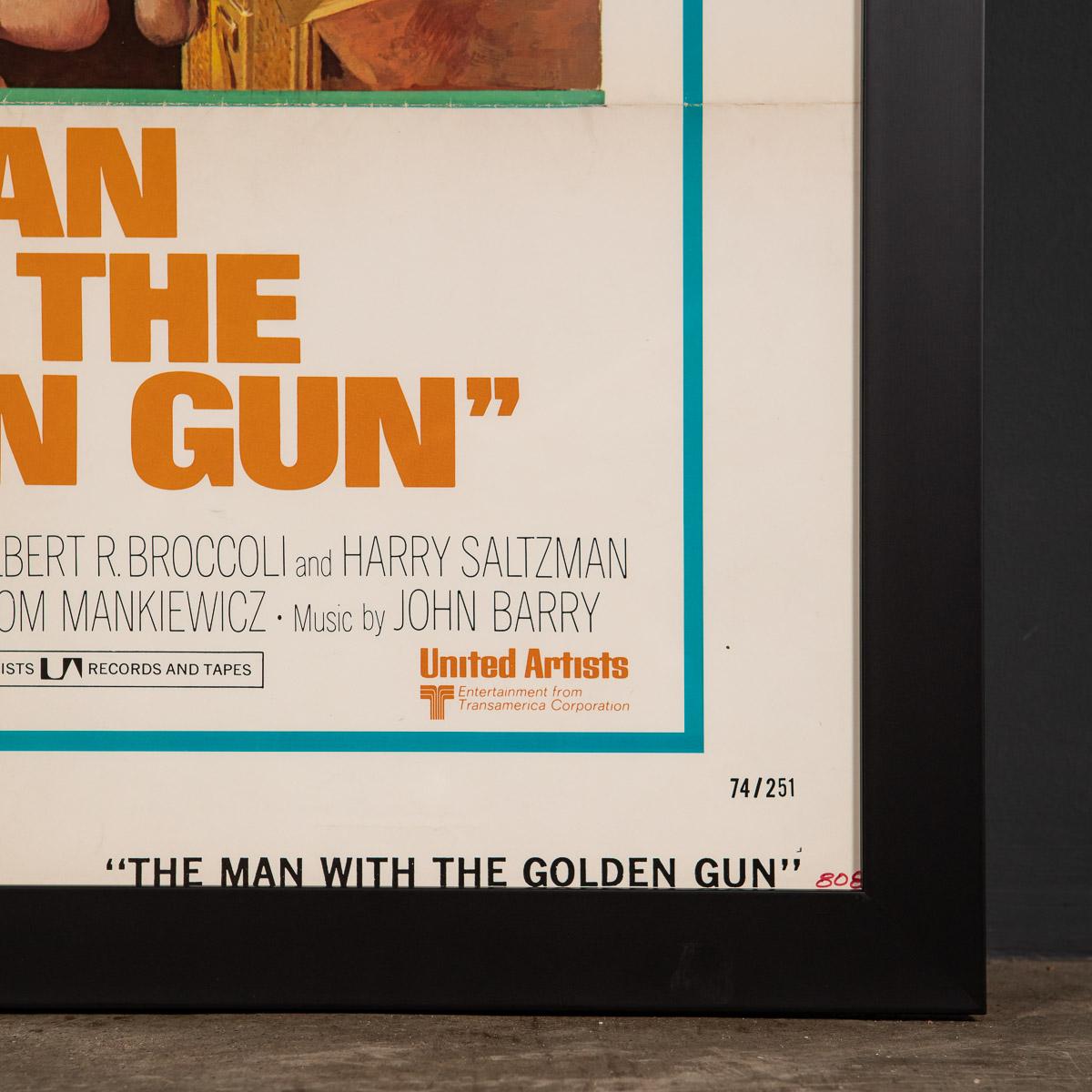 Original American Release James Bond 'Man With The Golden Gun' Poster, c.1974 9