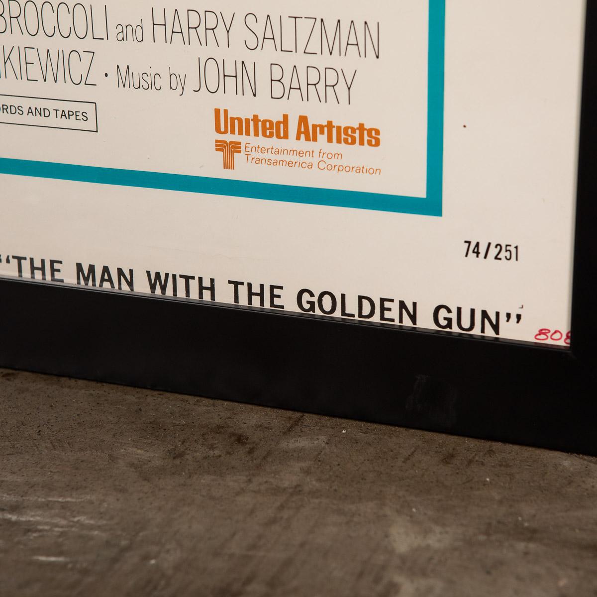 Original American Release James Bond 'Man With The Golden Gun' Poster, c.1974 2