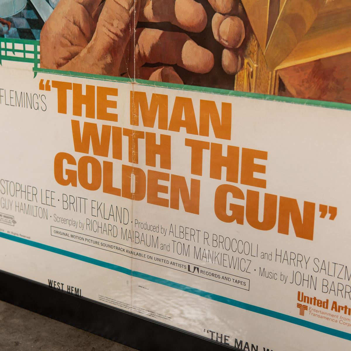 Original American Release James Bond 'Man With The Golden Gun' Poster, c.1974 3