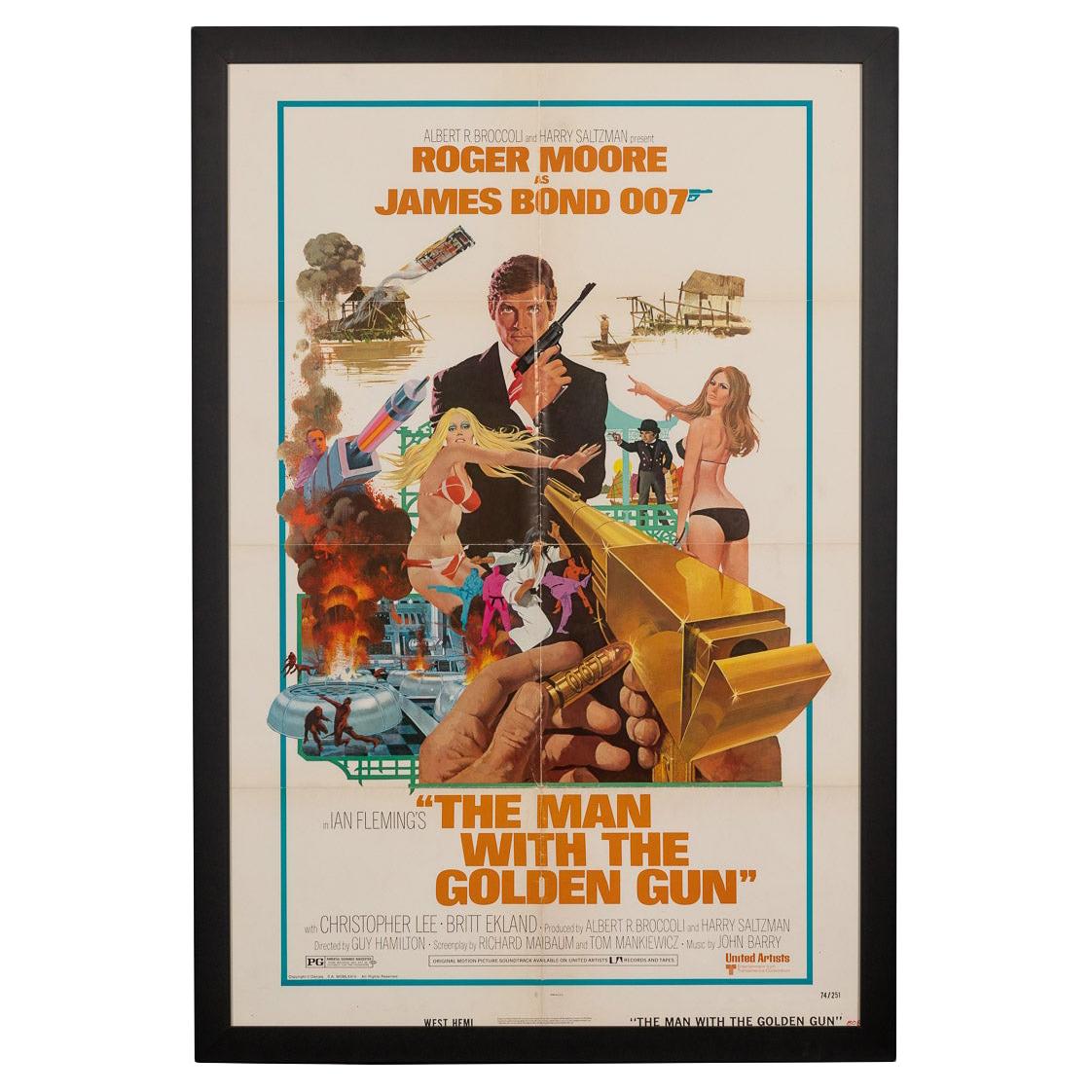 Original American Release James Bond 'Man With The Golden Gun' Poster, c.1974