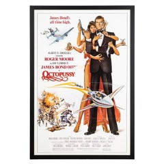 Vintage Original American 'Us' Release James Bond 007 'Octopussy' Film Poster, c.1983