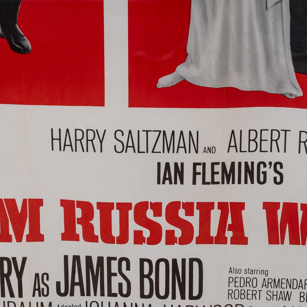 Affiche originale de la sortie de James Bond « From Russia With Love » aux États-Unis, vers 1963 en vente 12