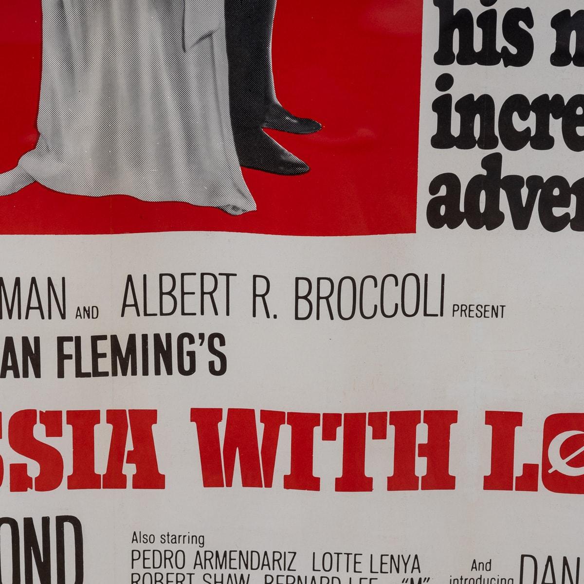 Affiche originale de la sortie de James Bond « From Russia With Love » aux États-Unis, vers 1963 en vente 13