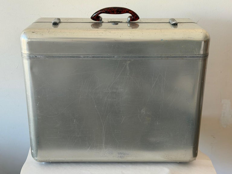 Original And Early Halliburton Aluminum Travel Case ca' 1940 For