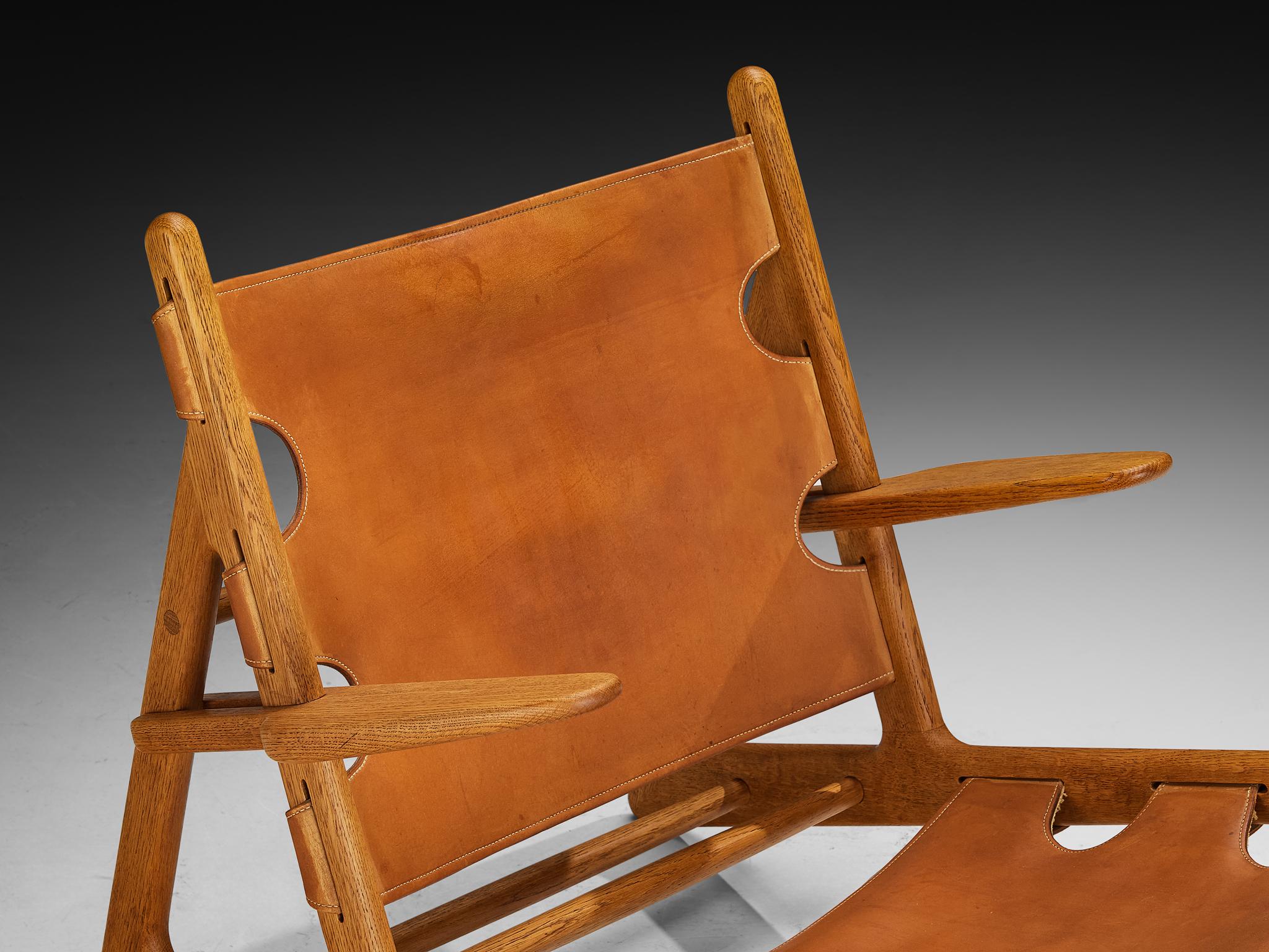 Original and Rare Børge Mogensen for Erhard Rasmussen Hunting Chair in ...
