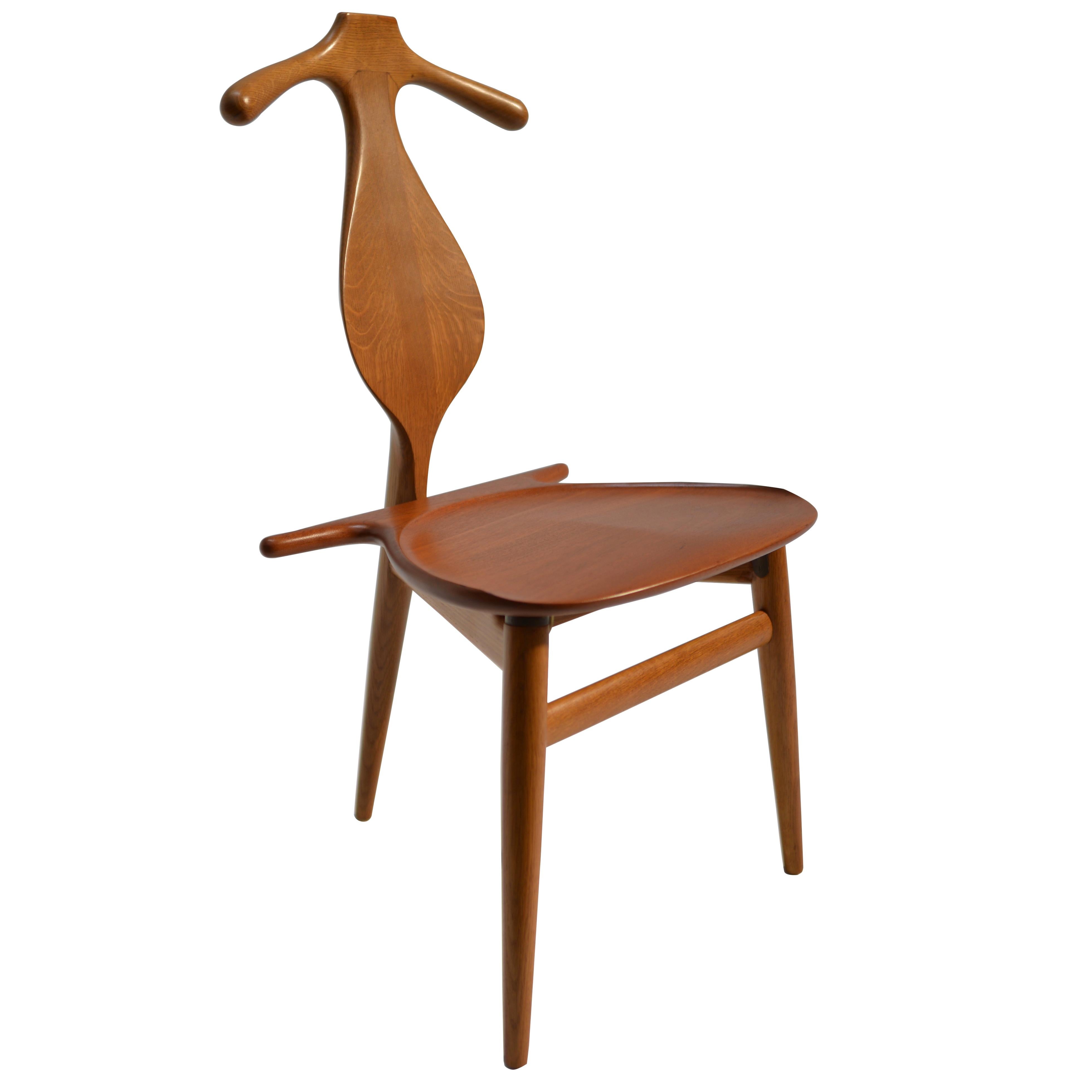 Original and Rare Hans Wegner "Valet" Chair for Johannes Hansen, Denmark, 1953