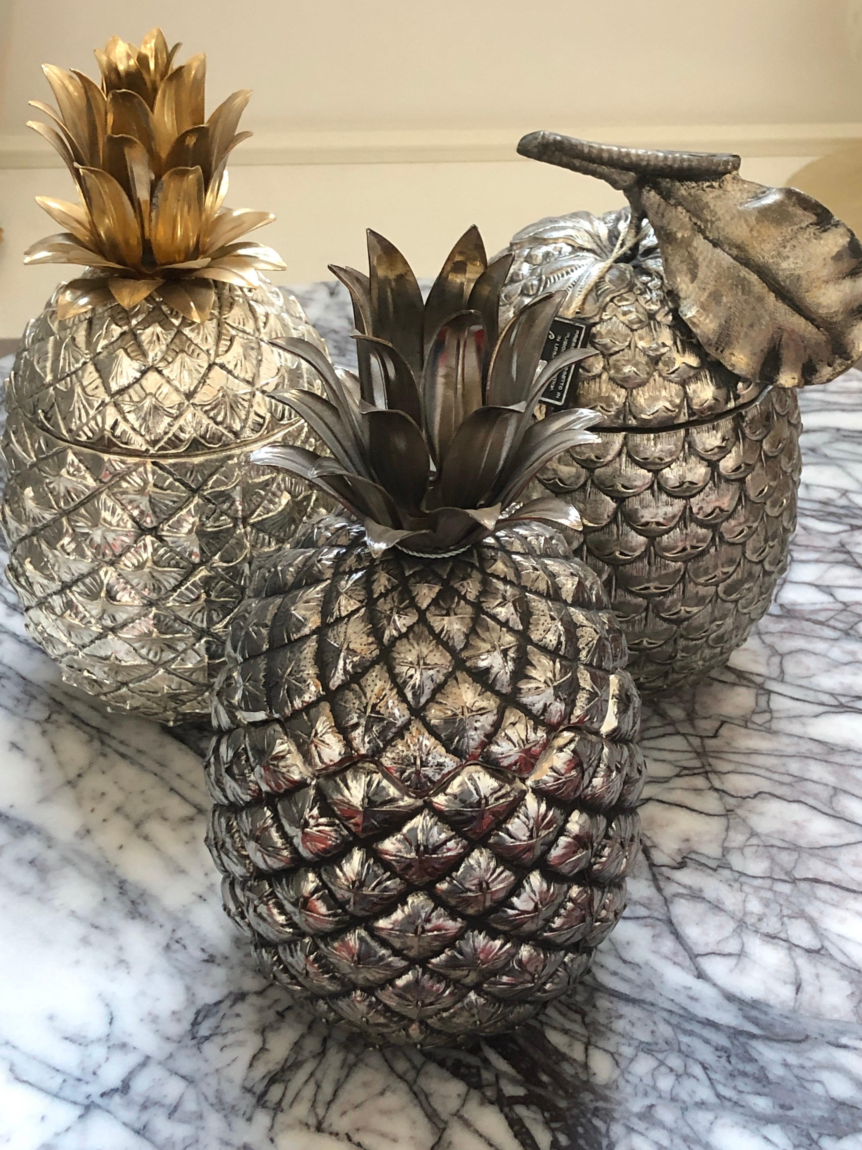 Original and Rare Mauro Manetti Pineapple Ice Bucket, 1950s 3
