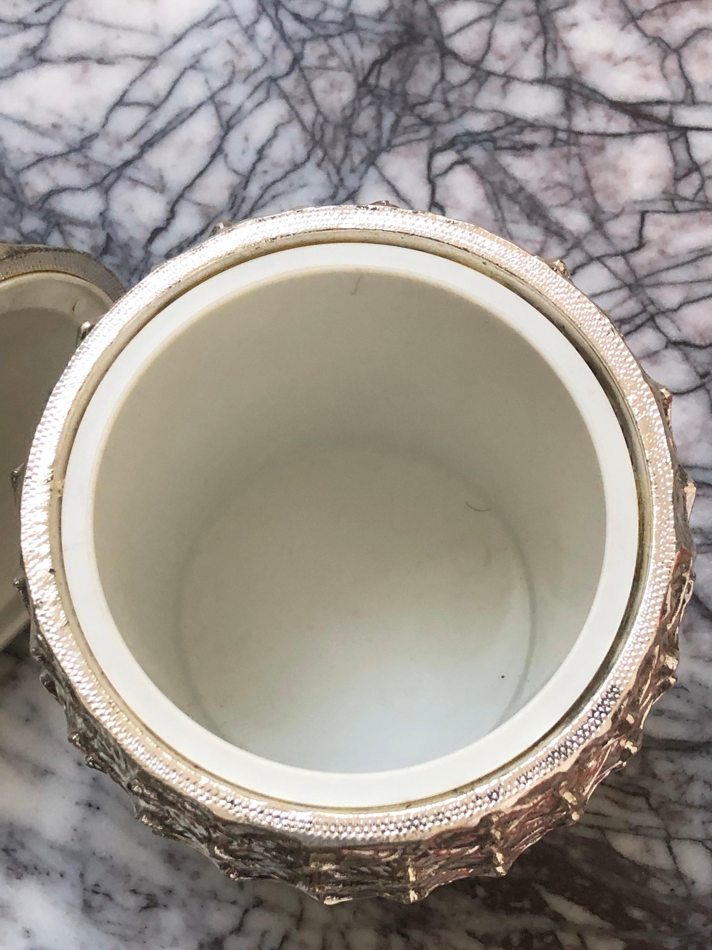 Original and Rare Mauro Manetti Pineapple Ice Bucket, 1950s In Good Condition In Paris, France
