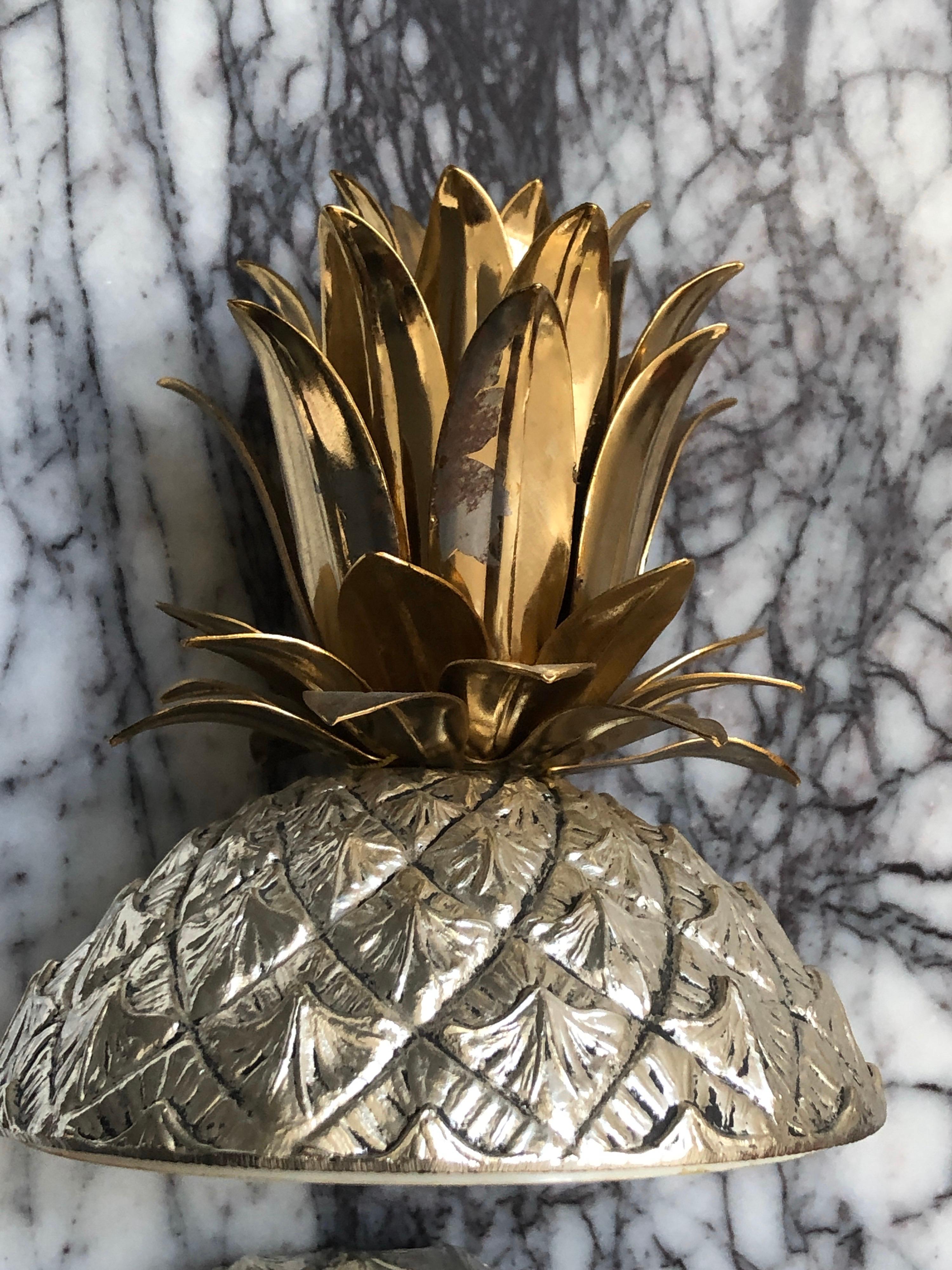 Aluminum Original and Rare Mauro Manetti Pineapple Ice Bucket, 1950s