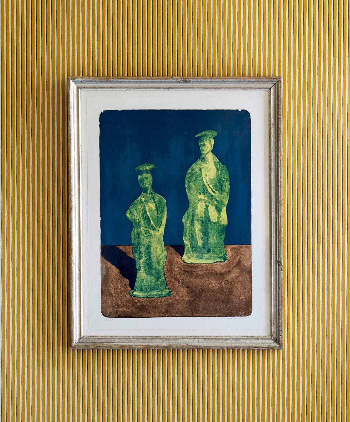 Karin Mamma Andersson
Denmark, 2017

“Still Life” lithograph printed in colors. The lithography is signed and numbered from an edition of 50. Paired with a vintage frame in silver with patiná. 

Mamma Andersson is a contemporary Swedish