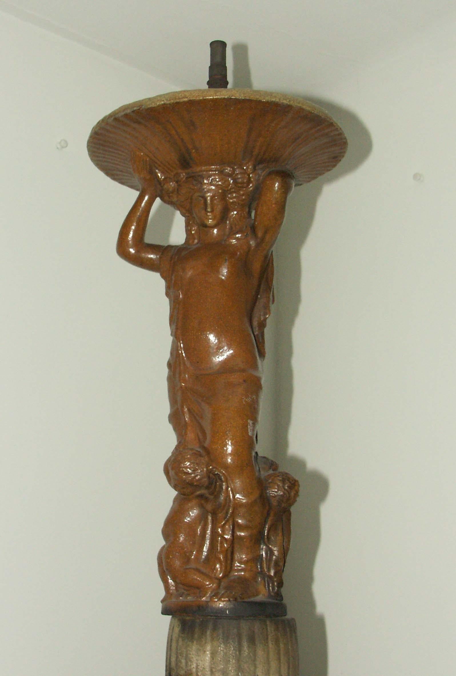 Austrian Original and Unique Ceramic Fountain by Otto Prutscher and Michael Powolny, 1914 For Sale