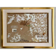 Original Andrea Tana Mixed Media Expressionist Painting, 1990s