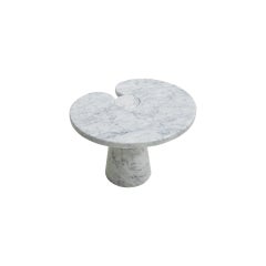 Original Angelo Mangiarotti Italian "Eros" Carrara Marbel Side Table