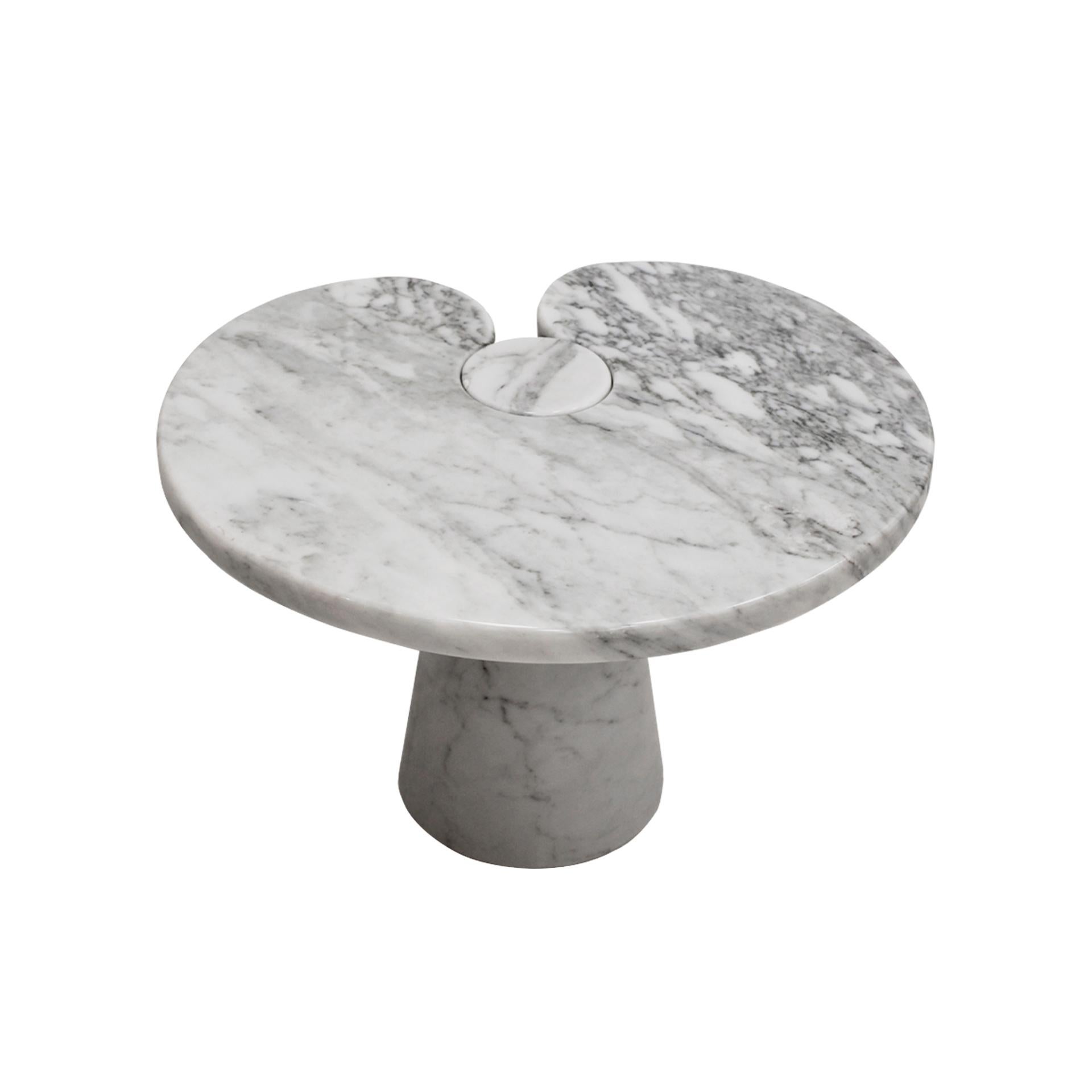 Angelo Mangiarotti Italienische Beistelltische aus Carrara-Marmor „Eros“ im Angebot 5