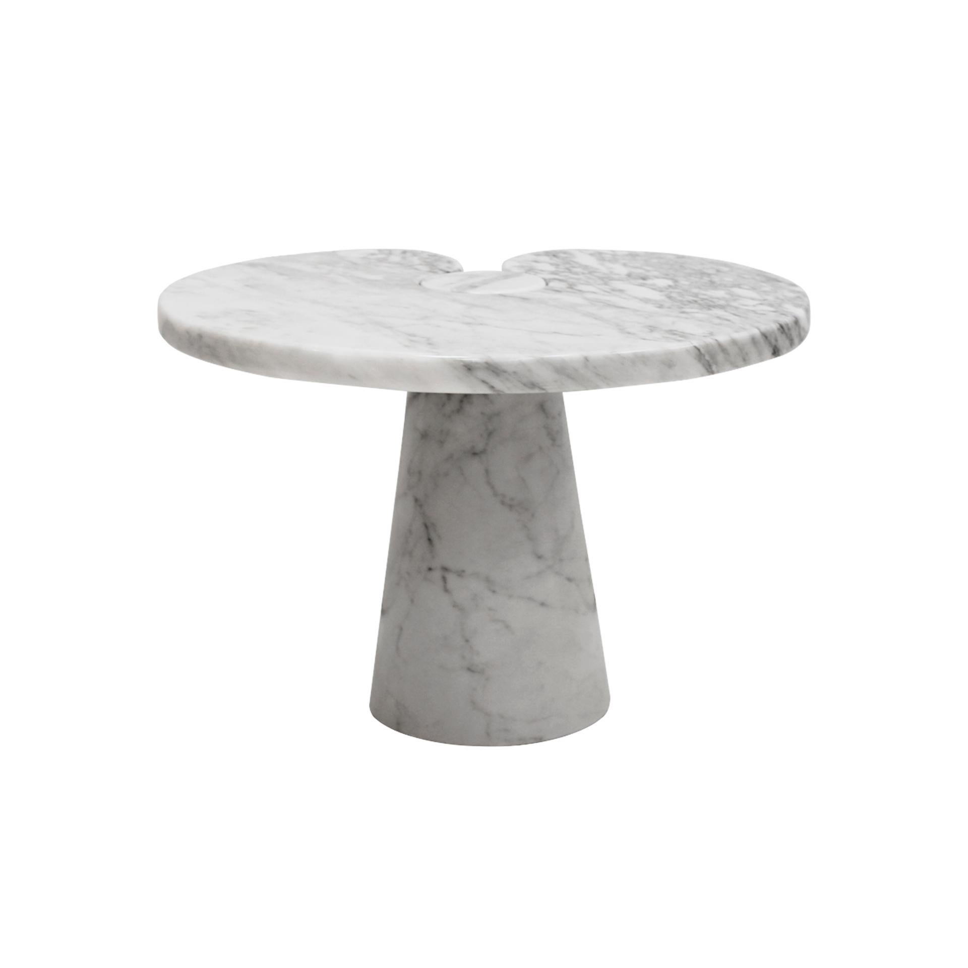 Angelo Mangiarotti Italienische Beistelltische aus Carrara-Marmor „Eros“ im Angebot 4