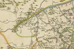 Original Antique 17th-Century Map of Shaangxi (Xensi) Province, China – by Blaeu