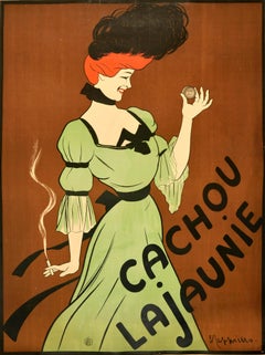 Original Antique Advertising Poster Lozenge Cachou Lajaunie Leonetto Cappiello