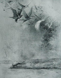 Original Antique " Arabian Nights " Print After Albert Letchford. 1897