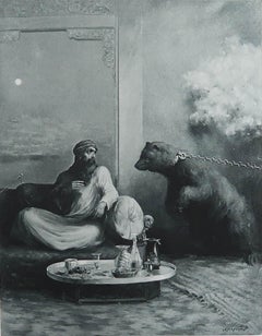 Original Antique " Arabian Nights " Print After Albert Letchford. 1897