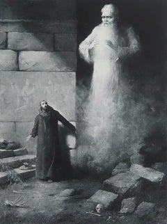 Original Antique " Arabian Nights " Print After Albert Letchford. 1897