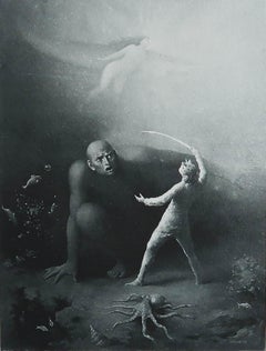 Original Antique " Arabian Nights " Print After Albert Letchford. 1897