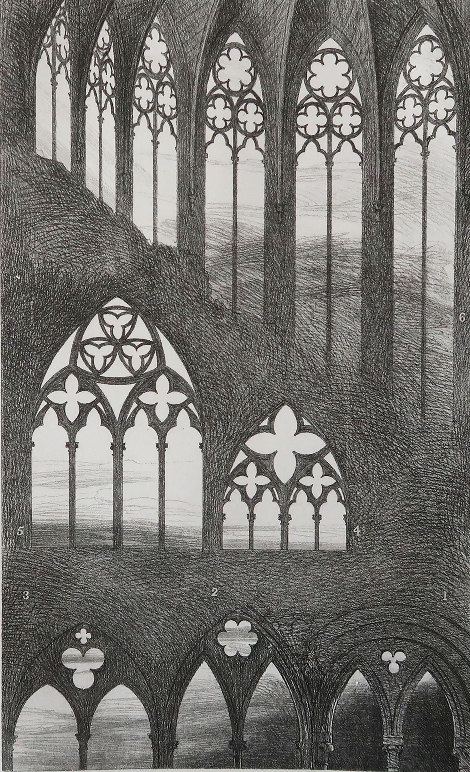 Wonderful Gothic architectural print.

Steel engraving by R.P. Cuff after the original drawing by John Ruskin.

Published circa 1880.

On wove quality paper.
 
Unframed.


