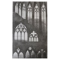 Original Antique Architectural Print by John Ruskin, circa 1880