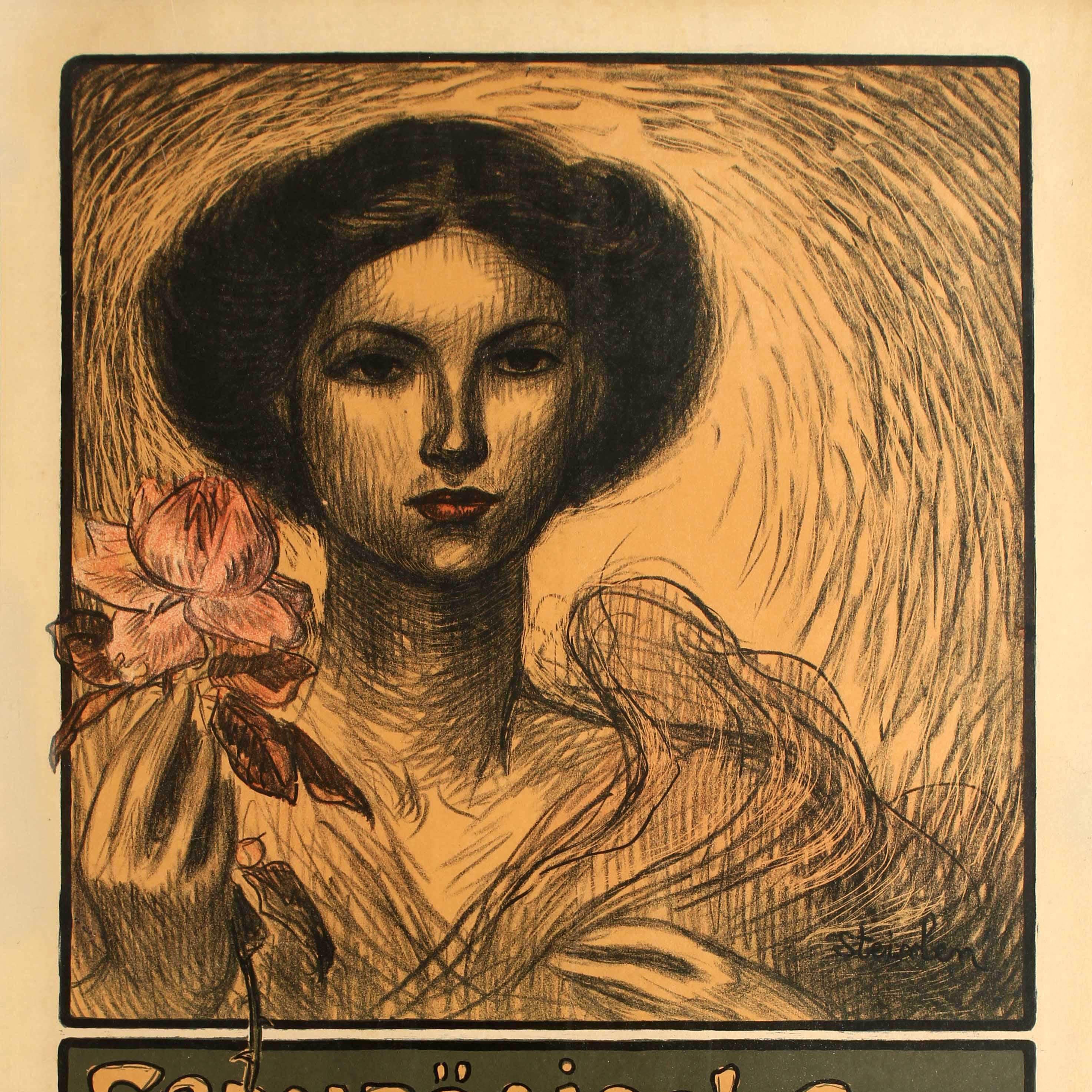 Français Affiche d'origine Art nouveau pour une exposition d'art française à Krefeld en vente