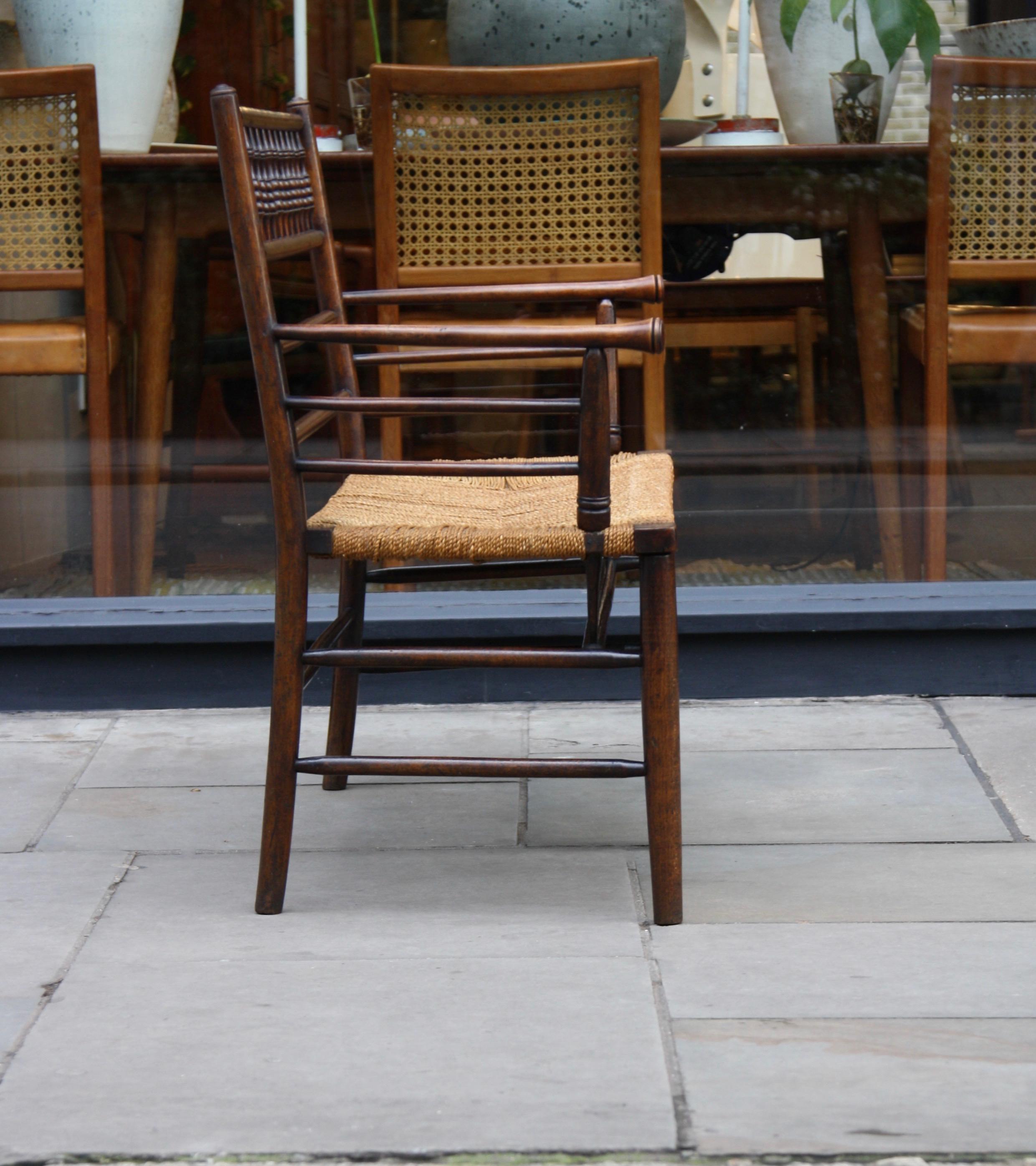 Original Antike Arts & Crafts Sussex Bank von William Morris & Co:: um 1875 im Zustand „Hervorragend“ in London, GB