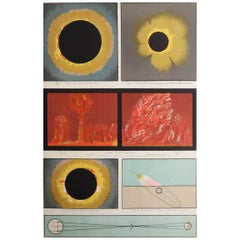 Gravure ancienne originale d'astronomie - The Sun, C.C. 1880