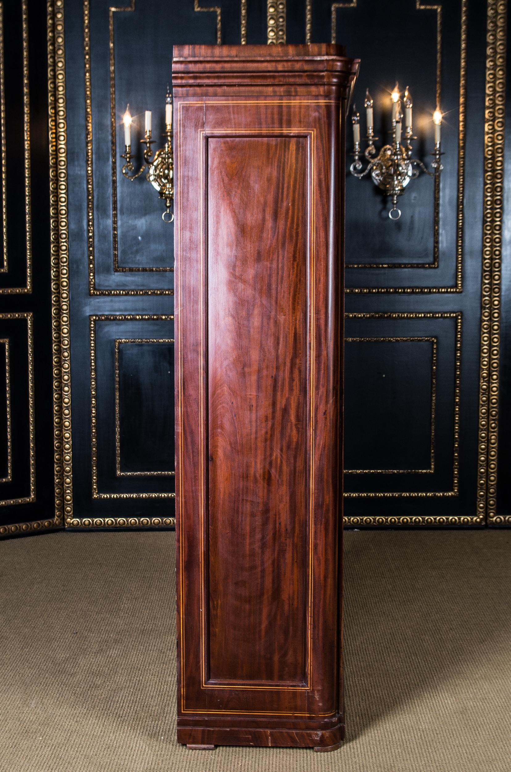 Original Antique Biedermeier Blender Wardrobe, circa 1825 with Mahogany 5