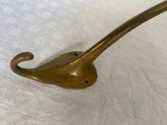 Original antique brass coat hook by  Adolf Loos