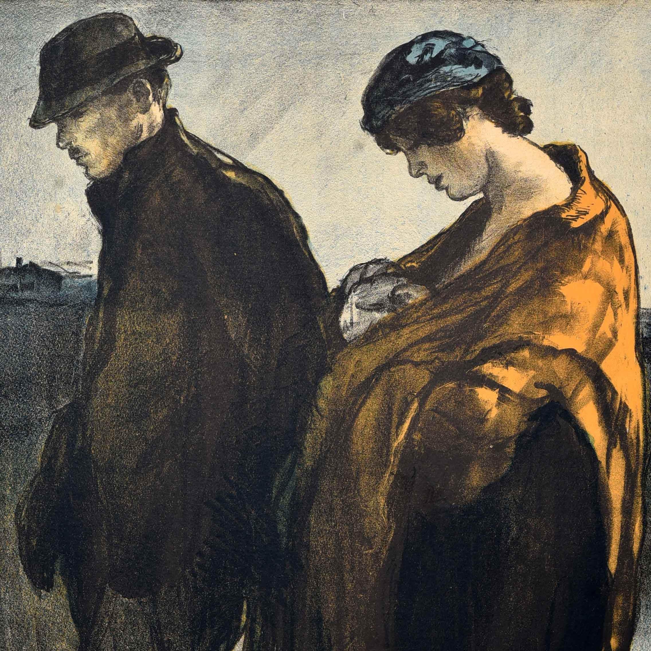 Inizio XX secolo Antique British, manifesto di propaganda politica per il giorno d'oggi. in vendita