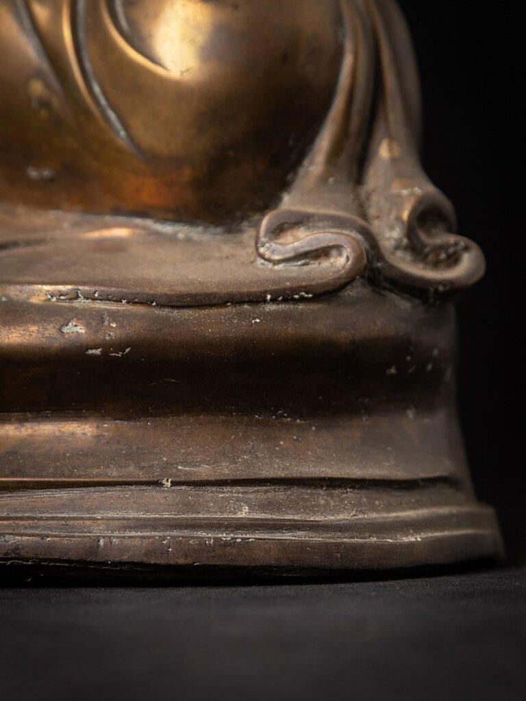 Original Antique Bronze Mandalay Buddha from Burma For Sale 9