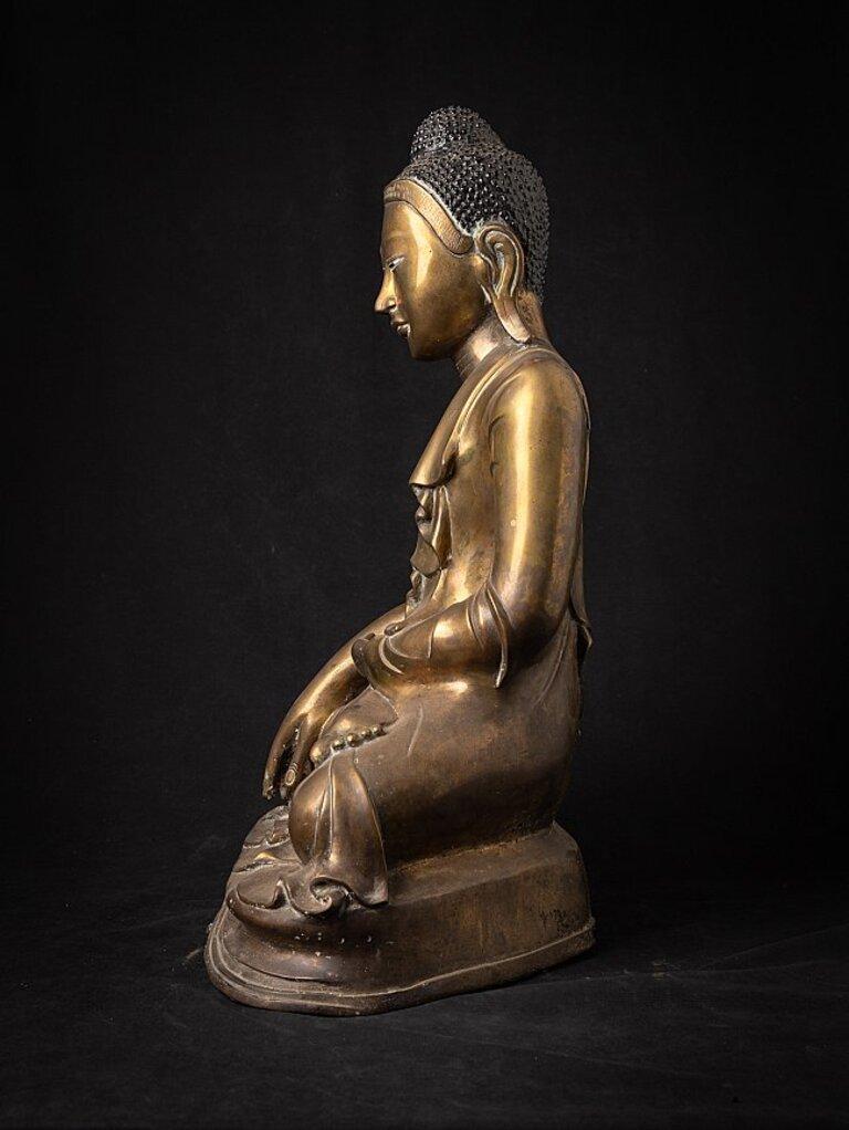 Original Antique Bronze Mandalay Buddha from Burma For Sale 13