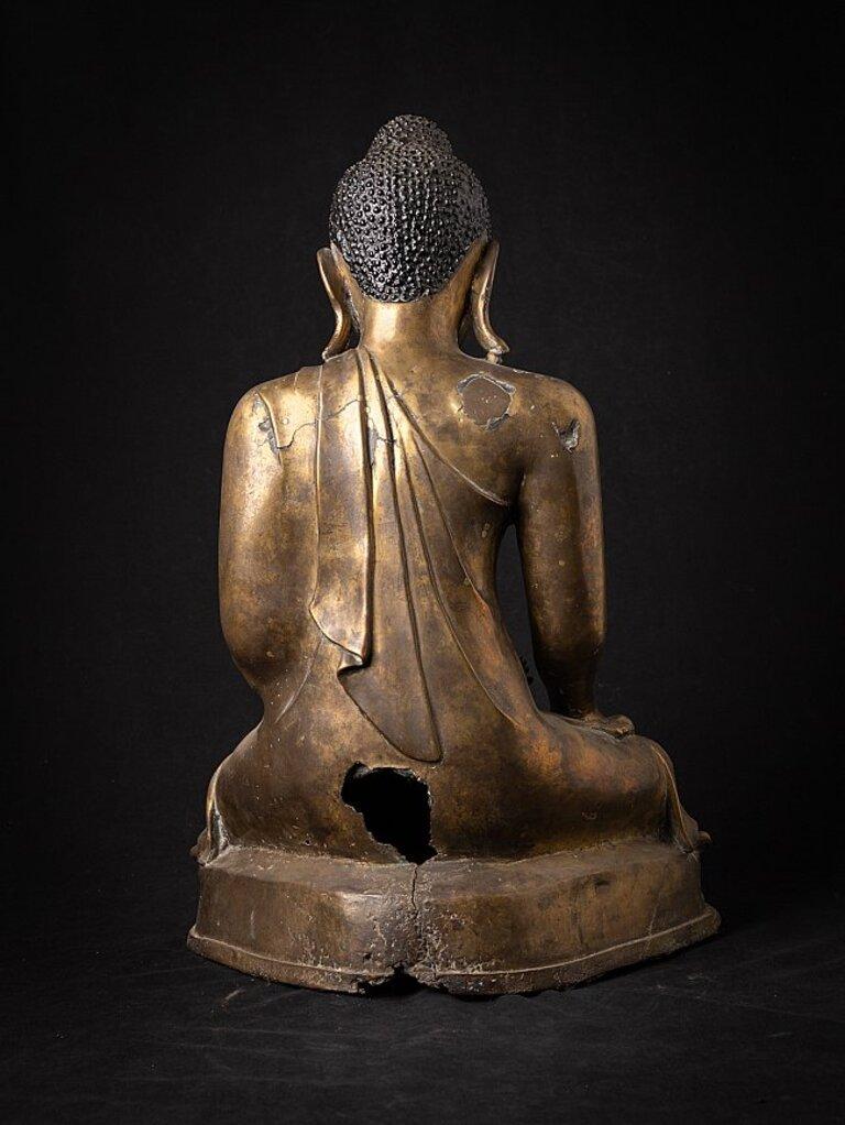 Original Antique Bronze Mandalay Buddha from Burma For Sale 14