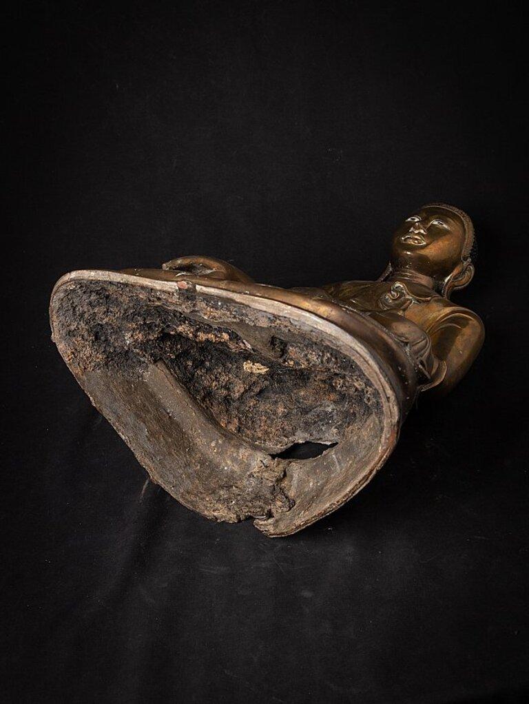 Original Antique Bronze Mandalay Buddha from Burma For Sale 15