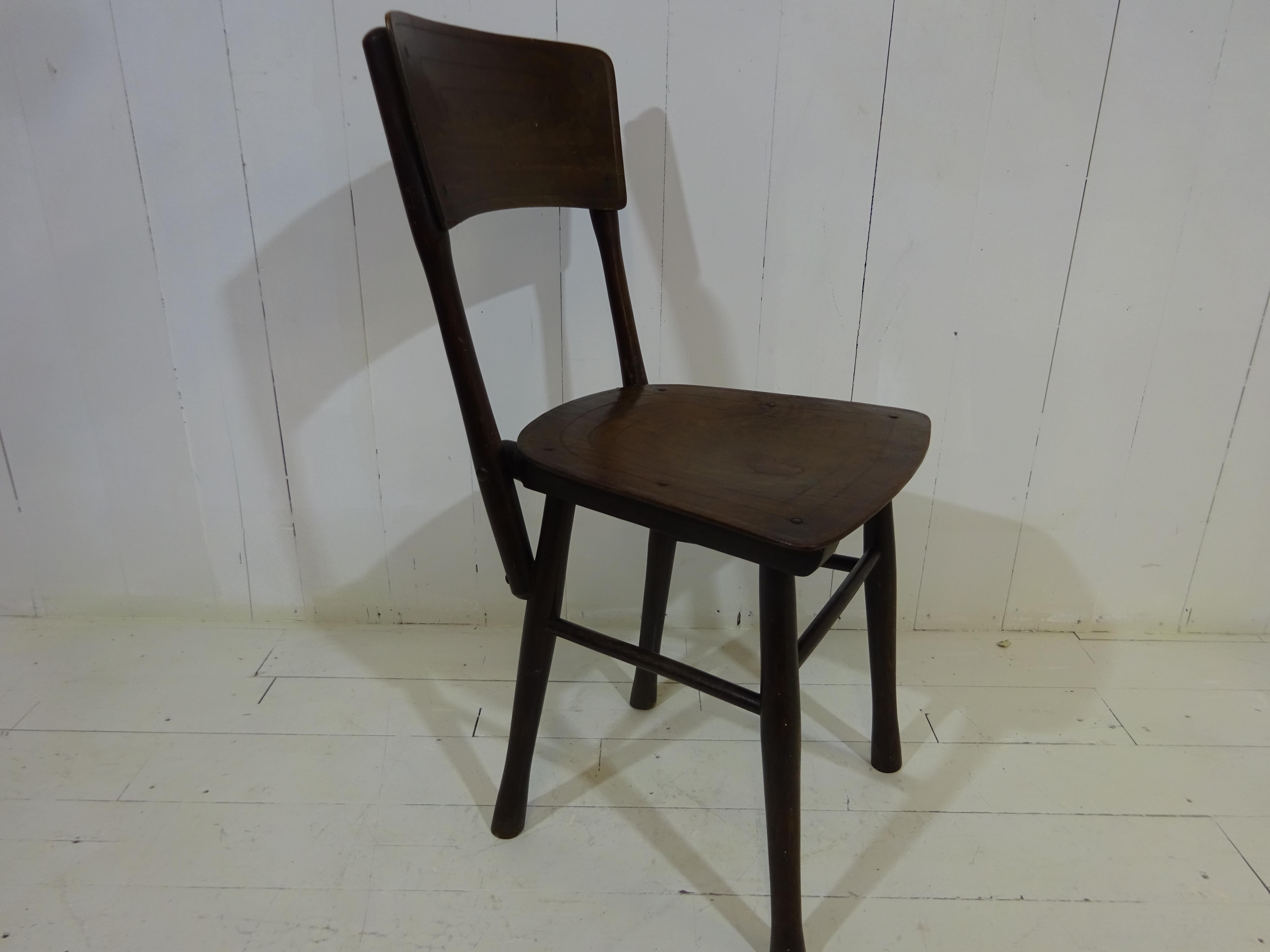 Austrian Original Antique Cafe Chair by J&J Kohn Ltd For Sale