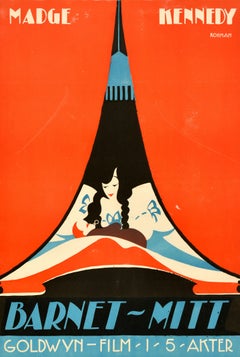 Original Antique Cinema Poster Baby Mine Barnet Mitt Madge Kennedy Eric Rohman