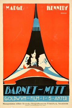 Original Antique Cinema Poster Baby Mine Barnet Mitt Madge Kennedy Eric Rohman