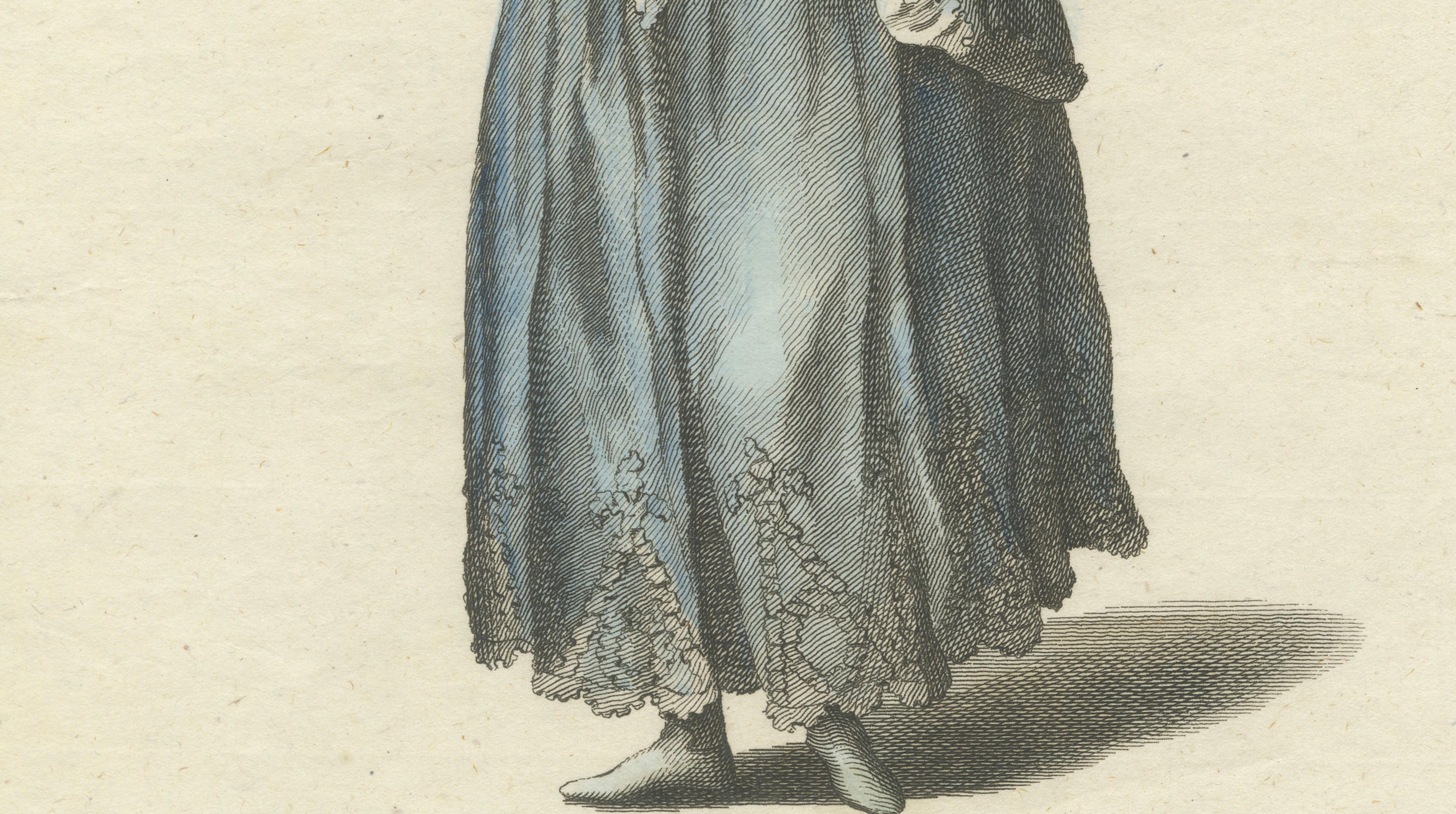 Original Antique Costume Print "Habit of a Lady of Lima in Peru", 1779