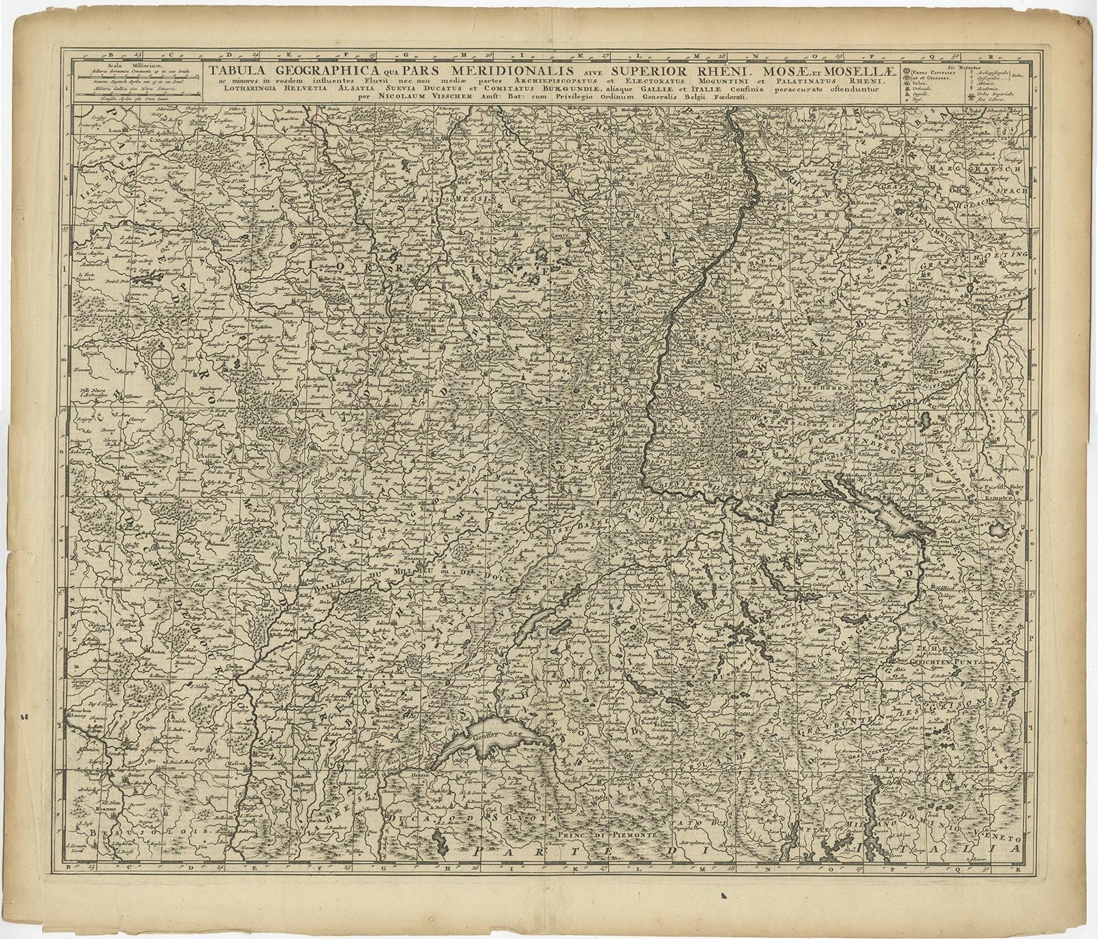Carte ancienne intitulée 
