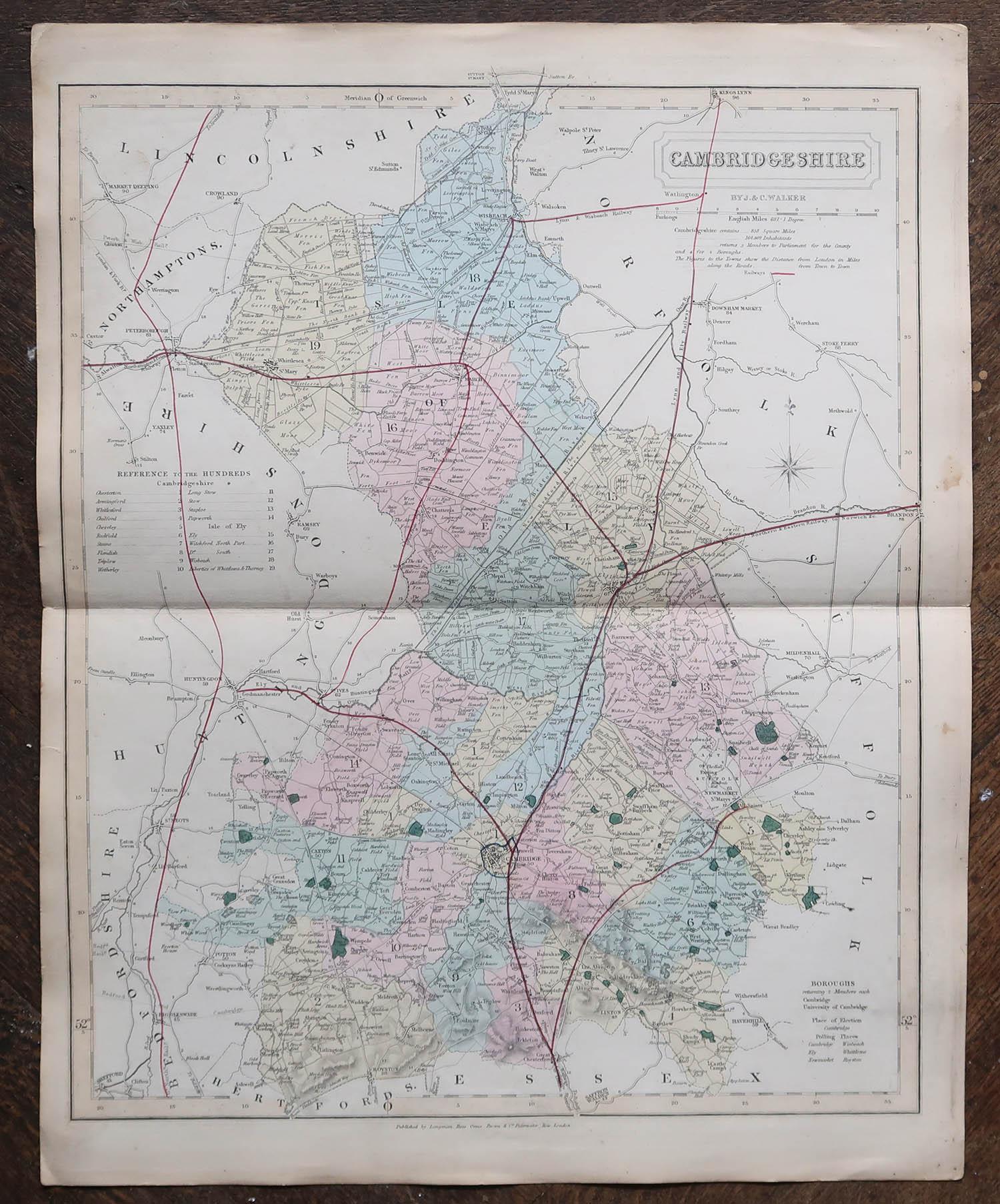 cambridgeshire county map