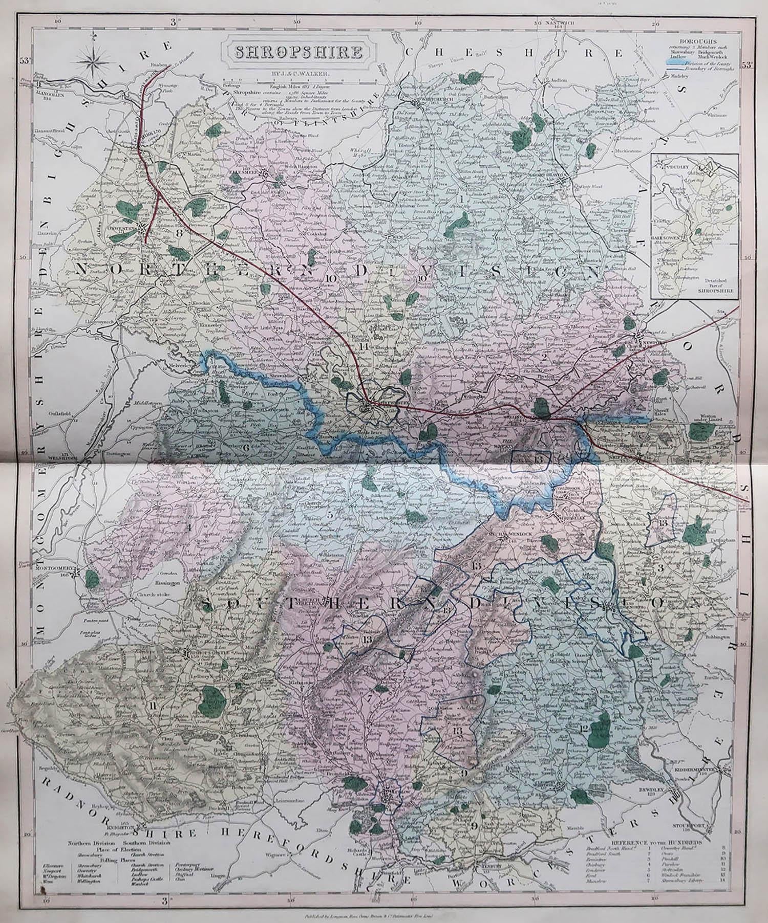 Great map of Shropshire

Original colour

By J & C Walker

Published by Longman, Rees, Orme, Brown & Co. 1851

Unframed.




