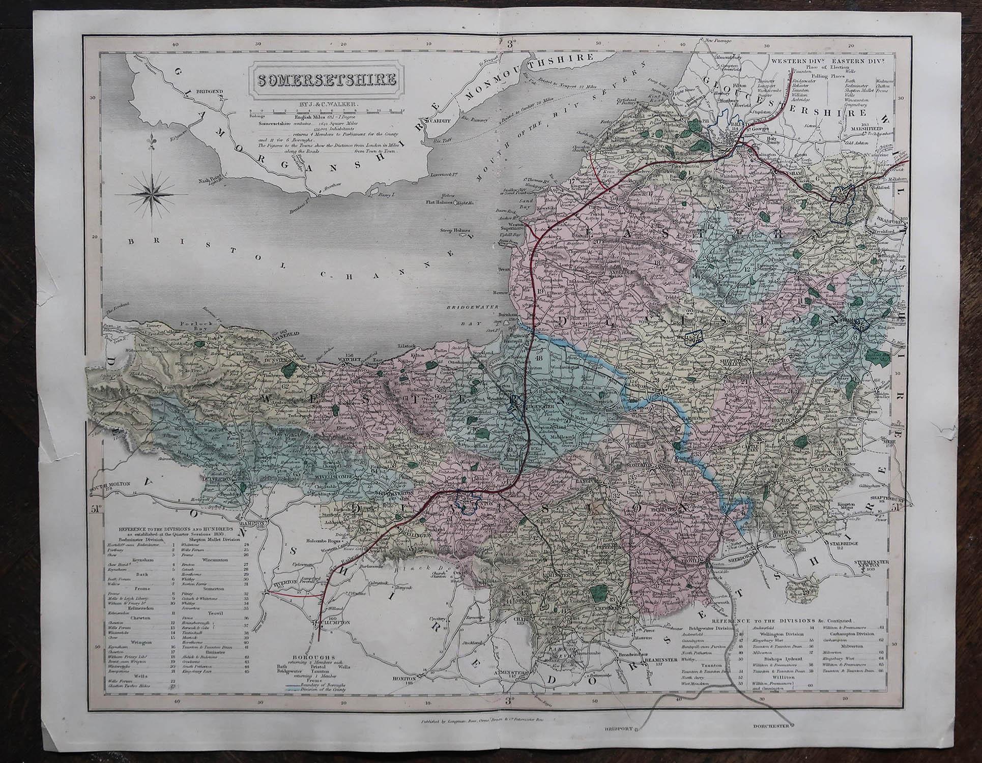 somerset england map